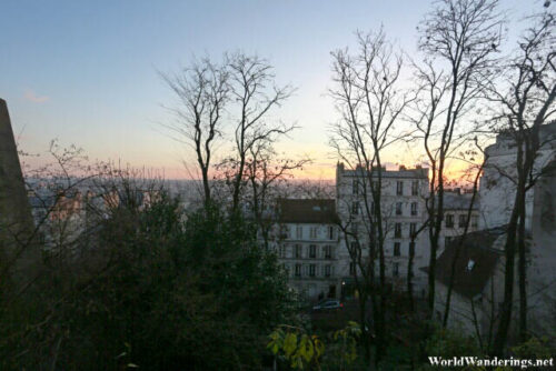 View from the Trail to Sacre Coeur in Paris