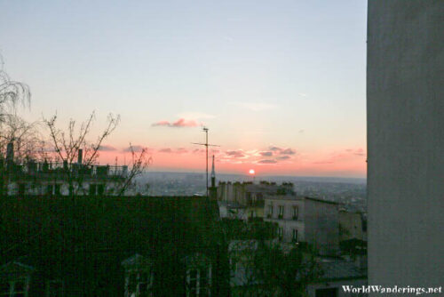 View of Sunset from Montmartre