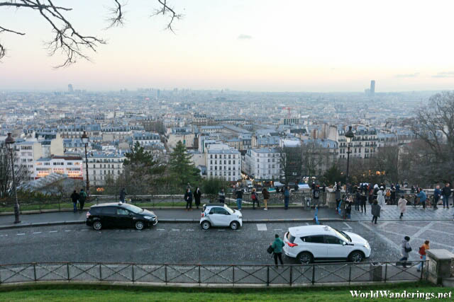 View of Paris from the Sacre Coeur Basilica