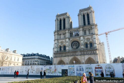 Cathedral of Notre Dame de Paris Under Construction
