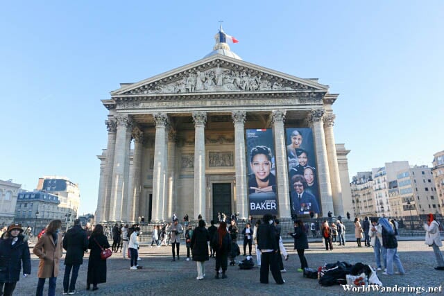 In Front of the Pantheon in Paris