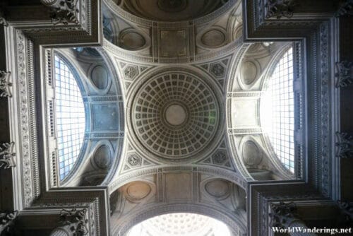View of the Roof at the Crossing of the Pantheon in Paris