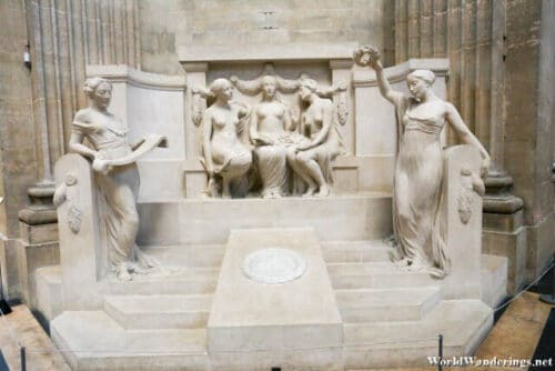 Statues on Display at the Pantheon in Paris