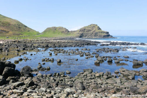 Looking Back at Port Ganny at the Giant's Causeway