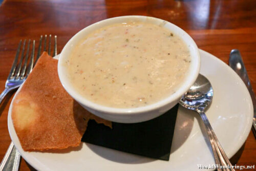 Clam Chowder at Fin Point Oyster Bar and Grille