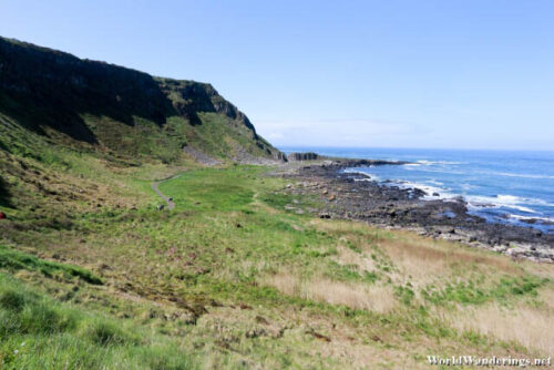 Walking Up the Shepherd's Path at the Giant's Causeway