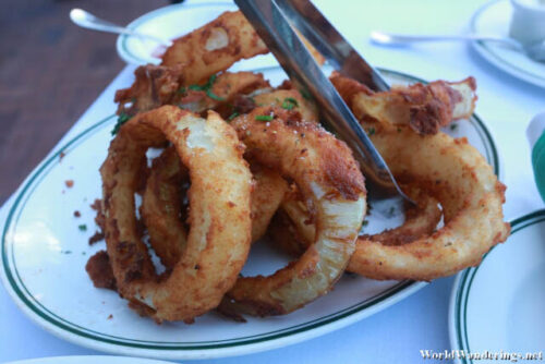 Onion Rings at Smith and Wollensky