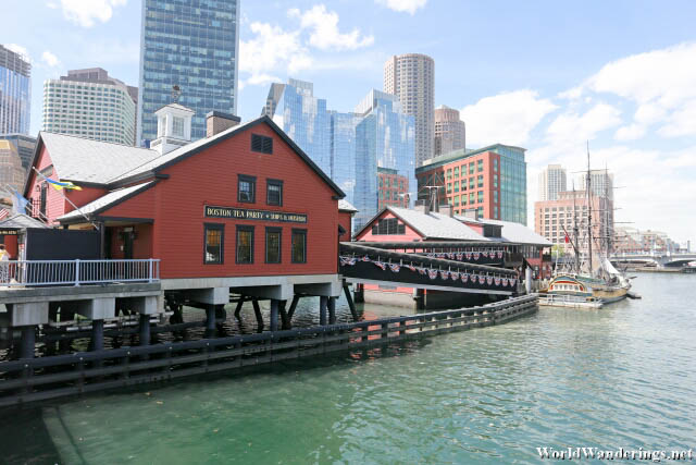 Boston Tea Party in the Middle of Fort Point Channel