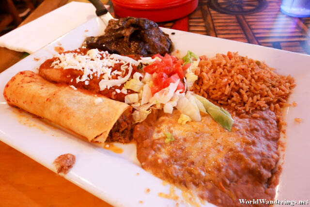 Azteca Plate at Agave Mexican