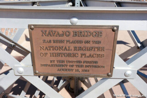 Sign for Navajo Bridge
