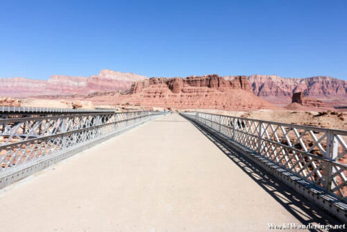 Walking Across the Navajo Bridge