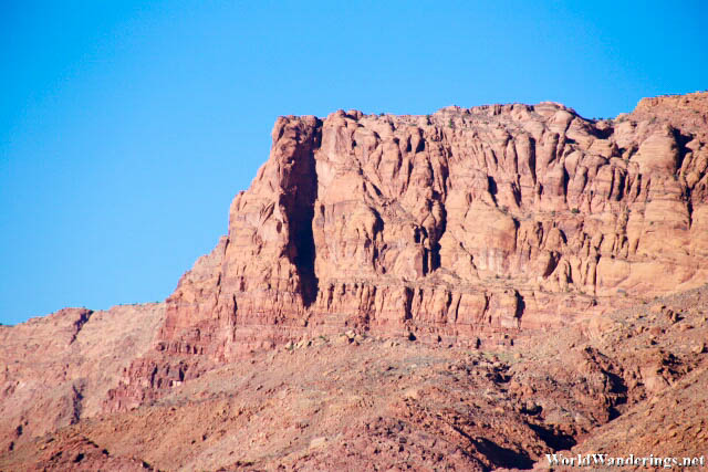 Steep Cliffs in the Desert