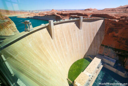Glen Canyon Dam from the Carl Hayden Visitor Center