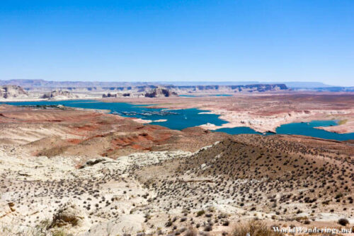 Part of Lake Powell from Wahweap Overlook 