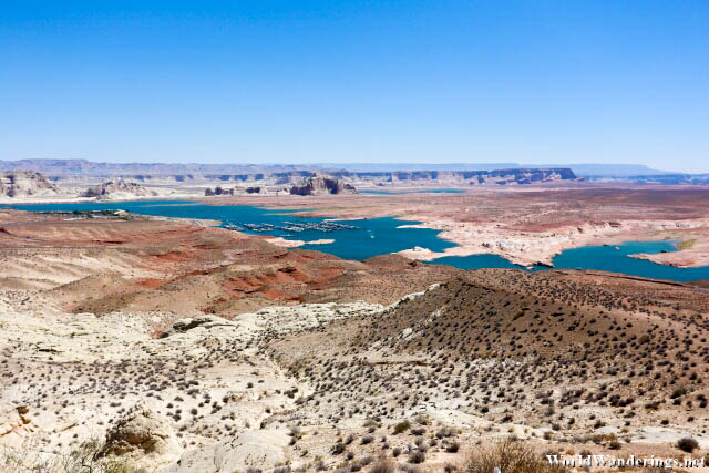 Part of Lake Powell from Wahweap Point