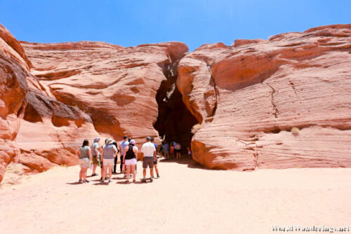Going to the Antelope Slot Canyon