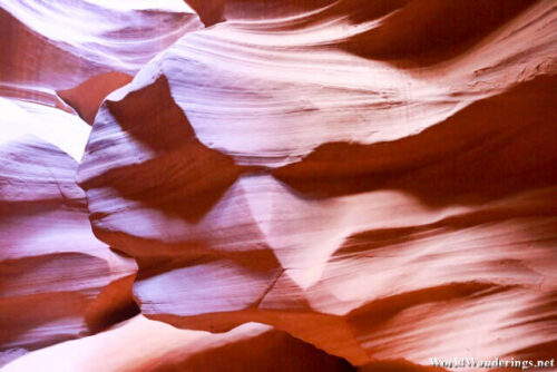 Beautifully Textures Rock at Antelope Slot Canyon