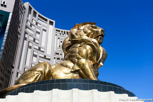Iconic MGM Lion at the MGM Grand Las Vegas
