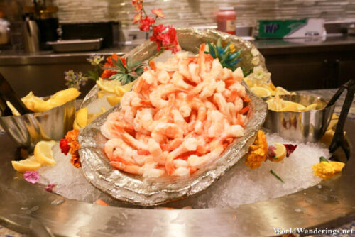Shrimp at The Buffet at Wynn Las Vegas