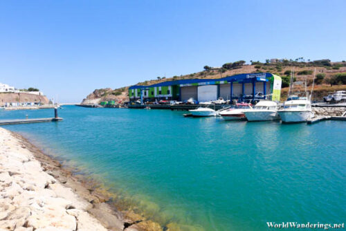 Beautiful Turquoise Waters at the Albufeira Marina 