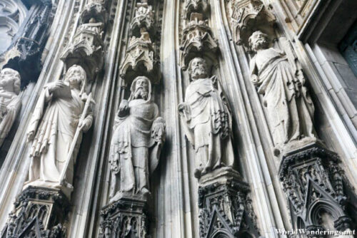 Statues at the Entrance of Köln Cathedral