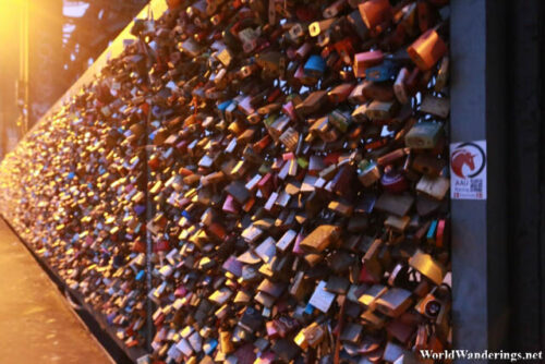 Hundreds of Thousands of Love Locks at the Hohenzollern Bridge