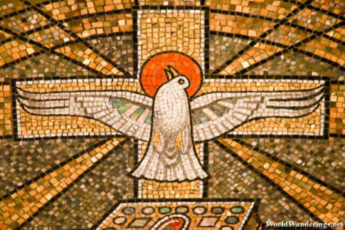 Dove Mosaic at the Aachen Cathedral