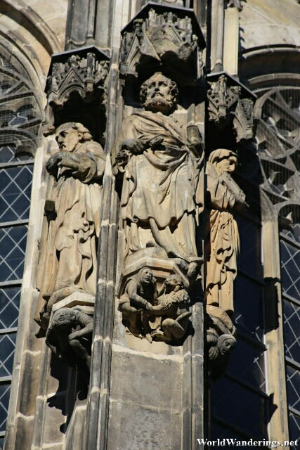 Statues Outside the Aachen Cathedral
