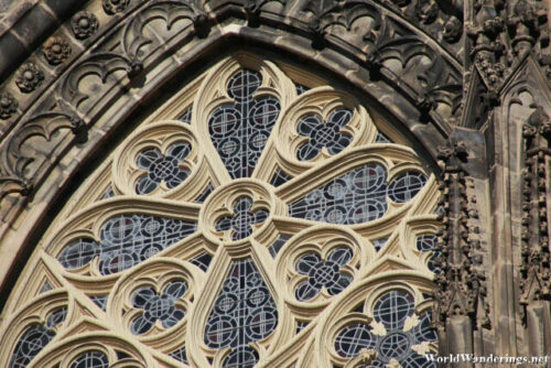 Large Window Outside the Aachen Cathedral