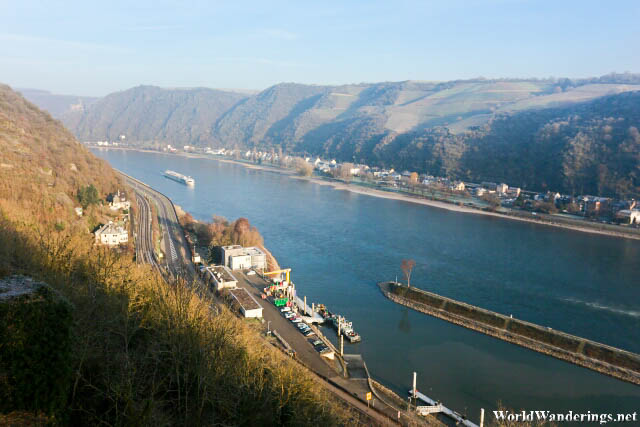 View of the Rhine from Rheinfels Castle