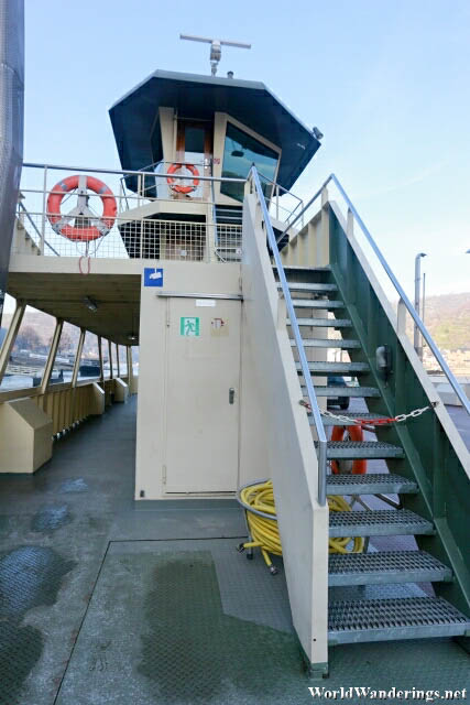 Stairs Going Up the Ferry at Sankt Goar