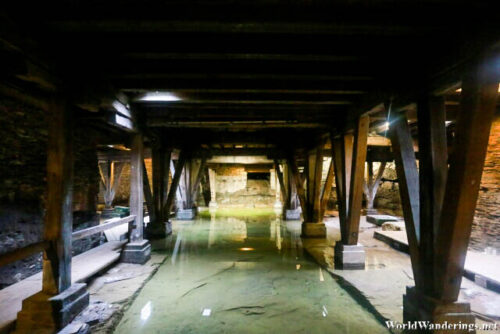 Flooded Underground Cellar at the Trier Amphitheater