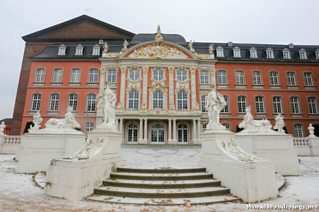 In front of the Electoral Palace in Trier