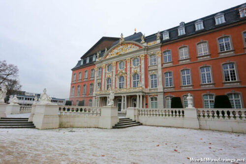 Outside the Electoral Palace in Trier