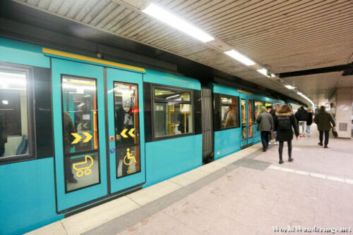 Taking the Subway at Frankfurt