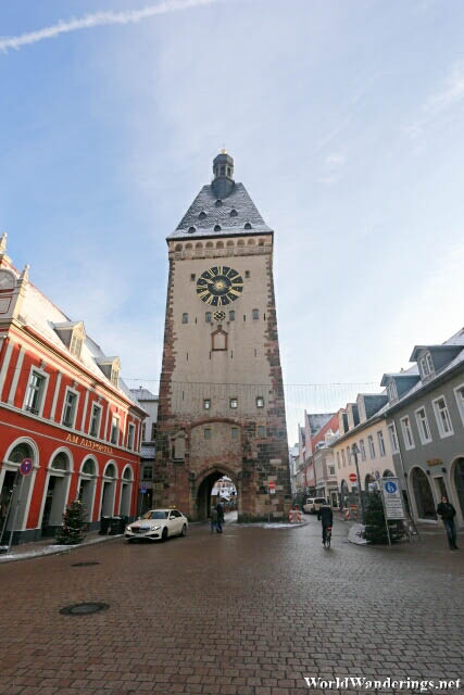 Clock Tower at the Entrance to Speyer