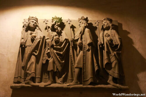 Sculpture of Royalty at the Crypt at Speyer Cathedral