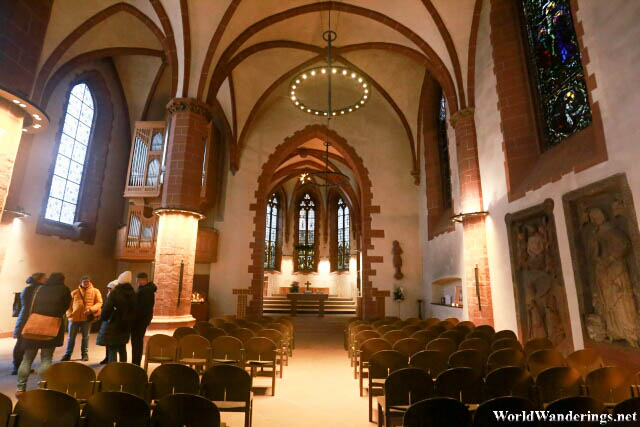 Inside Old Saint Nicholas' Church in Frankfurt