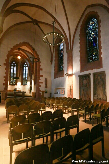 Inside the Old Saint Nicholas' Church in Frankfurt