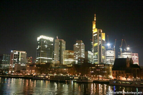 Night Time at Frankfurt Financial Center