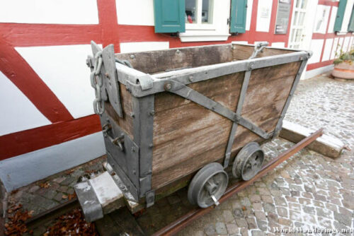 Cart Used to Transport Rocks at the Messel Fossil Museum