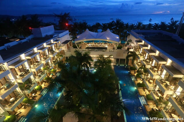 Night Time at Henann Palm Beach Resort