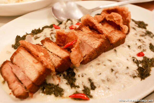 Fried Pork Belly with Laing