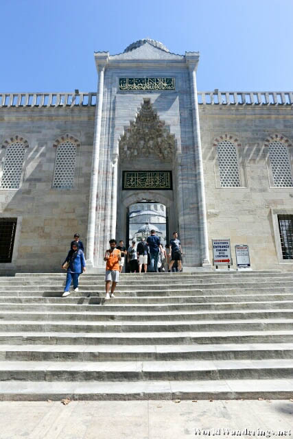 Entrance to the Blue Mosque in Istanbul