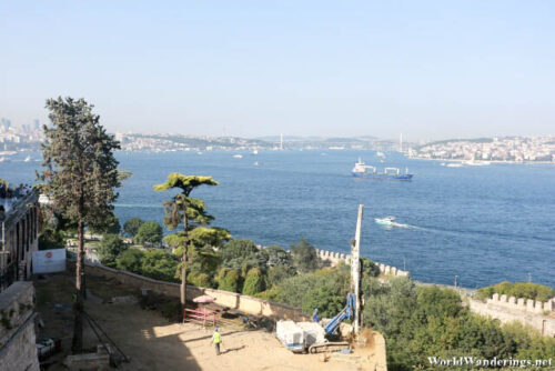 View of the Bosphorus Straits from the Topkapi Palace Museum