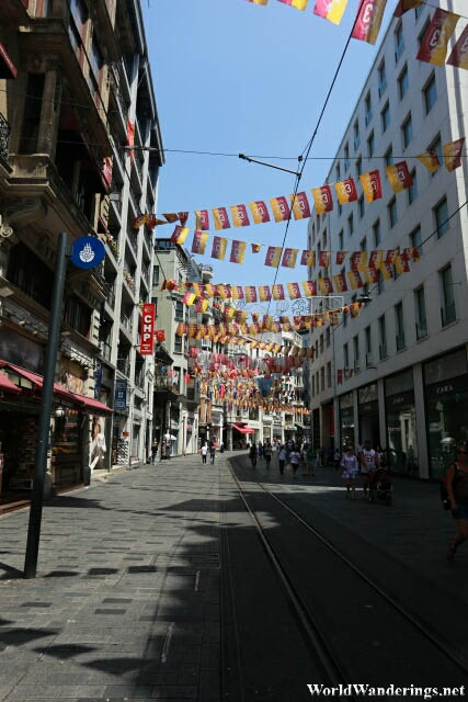 Walking Along Istiklal Avenue in Istanbul