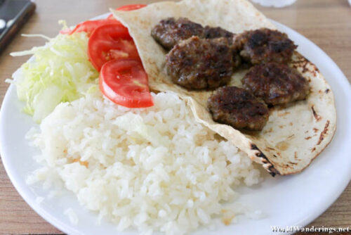 Kofte for Dinner at the Istanbul Bus Terminal