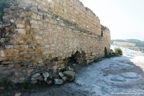 Closer Look at the Walls at Pamukkale