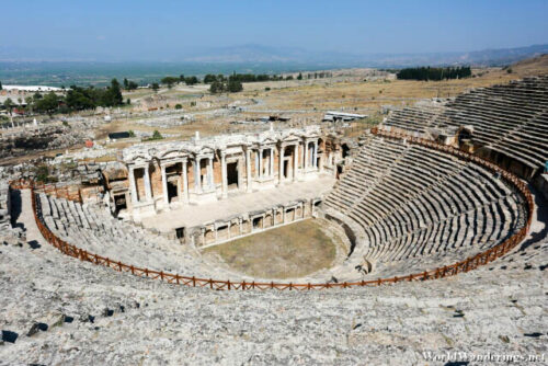 Looking Down at the Theater at Hierapolis