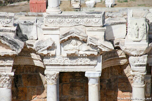 Detail on the Scaenae Frons of the Amphitheater of Hierapolis